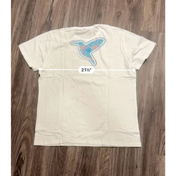NWT Birddogs Men’s White Graphic Crewneck T-shirt Bird Logo Sz XL - Picture 5 of 10